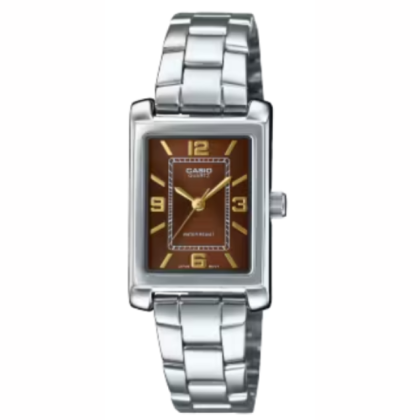 Casio General LTP-1234DD-5A Stainless Steel Band Analog Women Watch